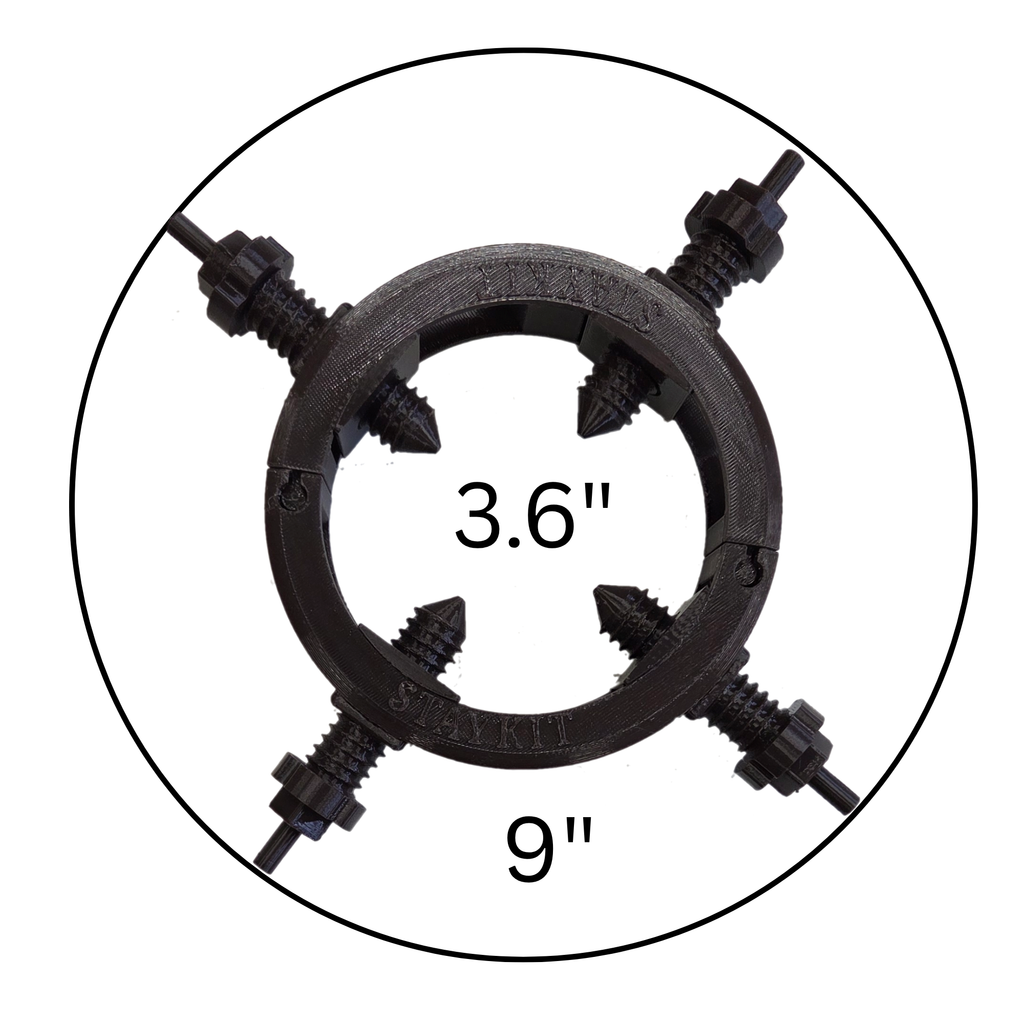 STAYKIT SLIDER adjustable plant stake and moss pole support adjusts from 9" to 20" (1 pack)