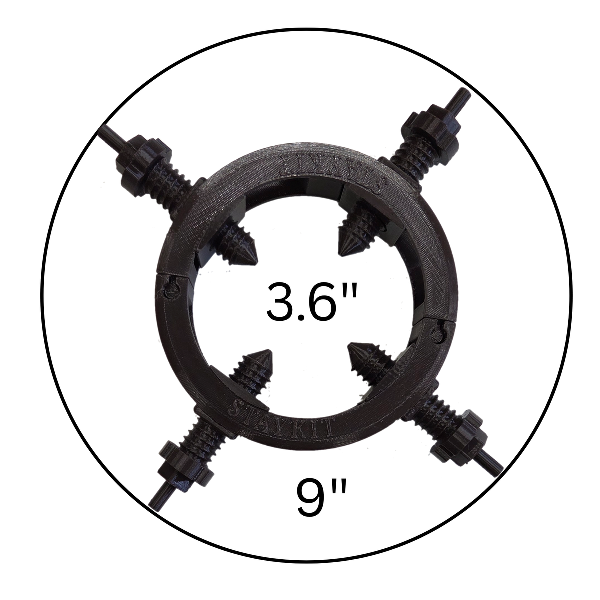 STAYKIT SLIDER adjustable plant stake and moss pole support adjusts from 9" to 20" (1 pack)