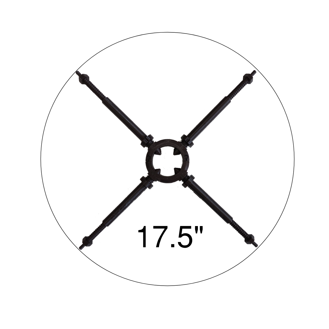 STAYKIT Standard MAX plant stake support- adjusts from 8" to 16" Fits 3/4" to 2" stake and moss poles