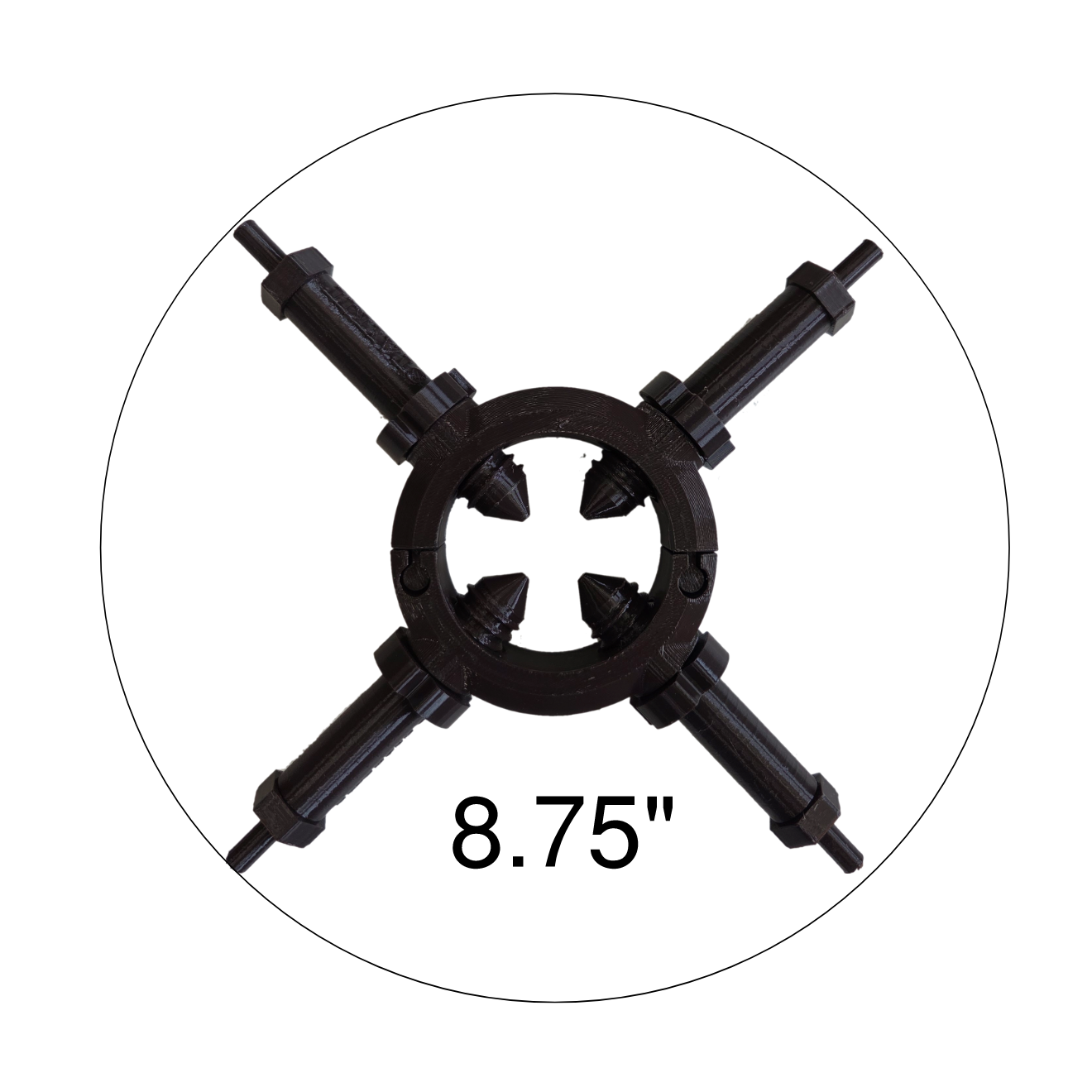 STAYKIT Standard MAX plant stake support- adjusts from 8" to 16" Fits 3/4" to 2" stake and moss poles