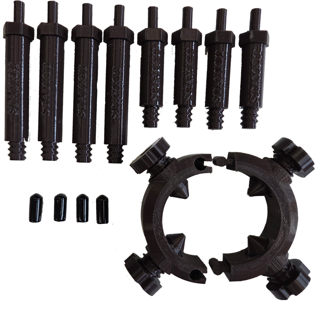 STAYKIT Standard MAX plant stake support- adjusts from 8" to 16" Fits 3/4" to 2" stake and moss poles