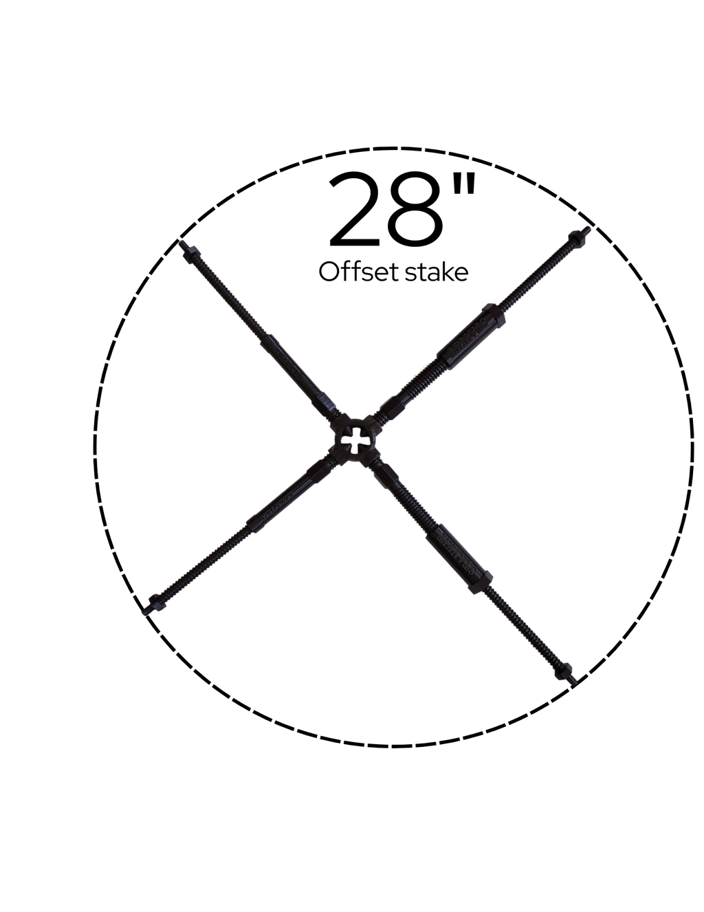 STAYKIT XL plant stake support adjusts from 16" to 24" (1 pack)