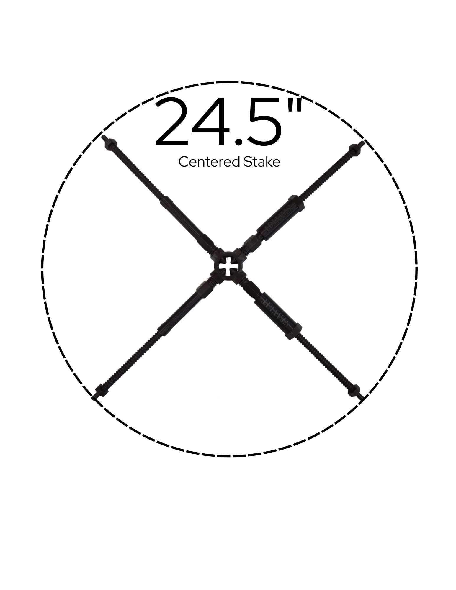 STAYKIT XL plant stake support adjusts from 16" to 24" (1 pack)